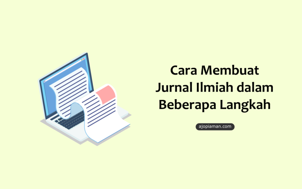 langkah langkah membuat jurnal