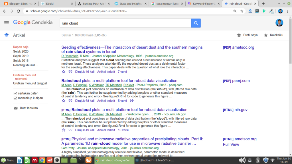 cara mencari jurnal di google scholar